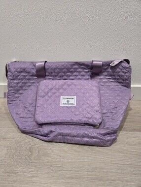 Zuomanni Oversized Quilted Lavender Duffle Bag